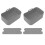 2 Sets Kitchen Fryer Silicone Basket and Mat Reusable Non Stick Rectangular Air Oven Accessories for 1