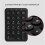 Pavé numérique sans fil Bluetooth 22 touches pour ordinateur portable 2