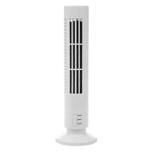 Draagbare luchtkoeler, verticale, bladloze ventilator, USB-desktop-airconditionerventilator, minikoeltorenventilator