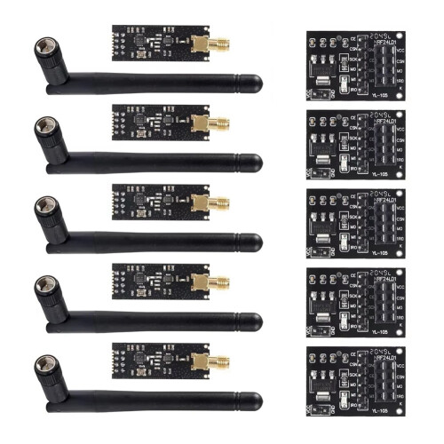 NRF24L01+PA+LNA trådløst modul 1100 meter langdistance 5 sæt