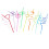 10 cannucce Crazy Loop riutilizzabili, bomboniere per feste, cannucce colorate intrecciate per bambini 1