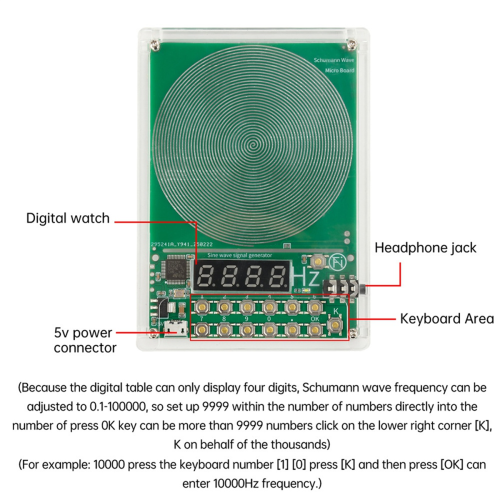 DC 5V 0,01Hz-100000Hz instelbare frequentiegolfgenerator 2