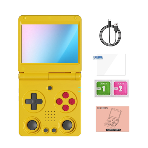 RG34XXSP Retro Game Console Linux 64Bit 3.4 Inch 720x480 Yellow