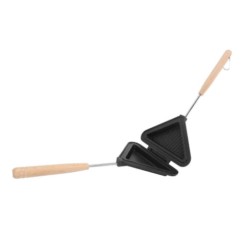 Sandwich Maker Multipurpose Aluminium Alloy Prevents Stick Double Sided Frying Pan With Removable Handle