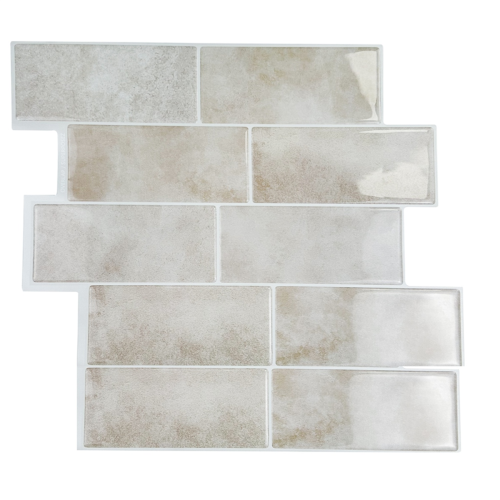 Azulejos de pared autoadhesivos para salpicadero de metro para baño