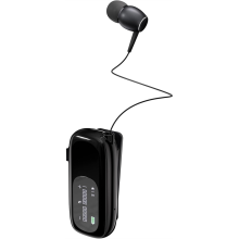 Auriculares Bluetooth con cables retráctiles y micrófono con cancelación de ruido para 2 teléfonos