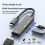 Type-C HUB Dockingstation 4K@120Hz - Kompatibel PD100W 7