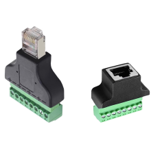 Adaptor de rețea RJ45 Conector mascul/femelă la conector terminal cu șurub