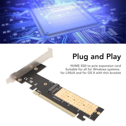 M.2 harddiskudvidelseskort PCIe 3.0x16 til Nvme-adapterkort 1
