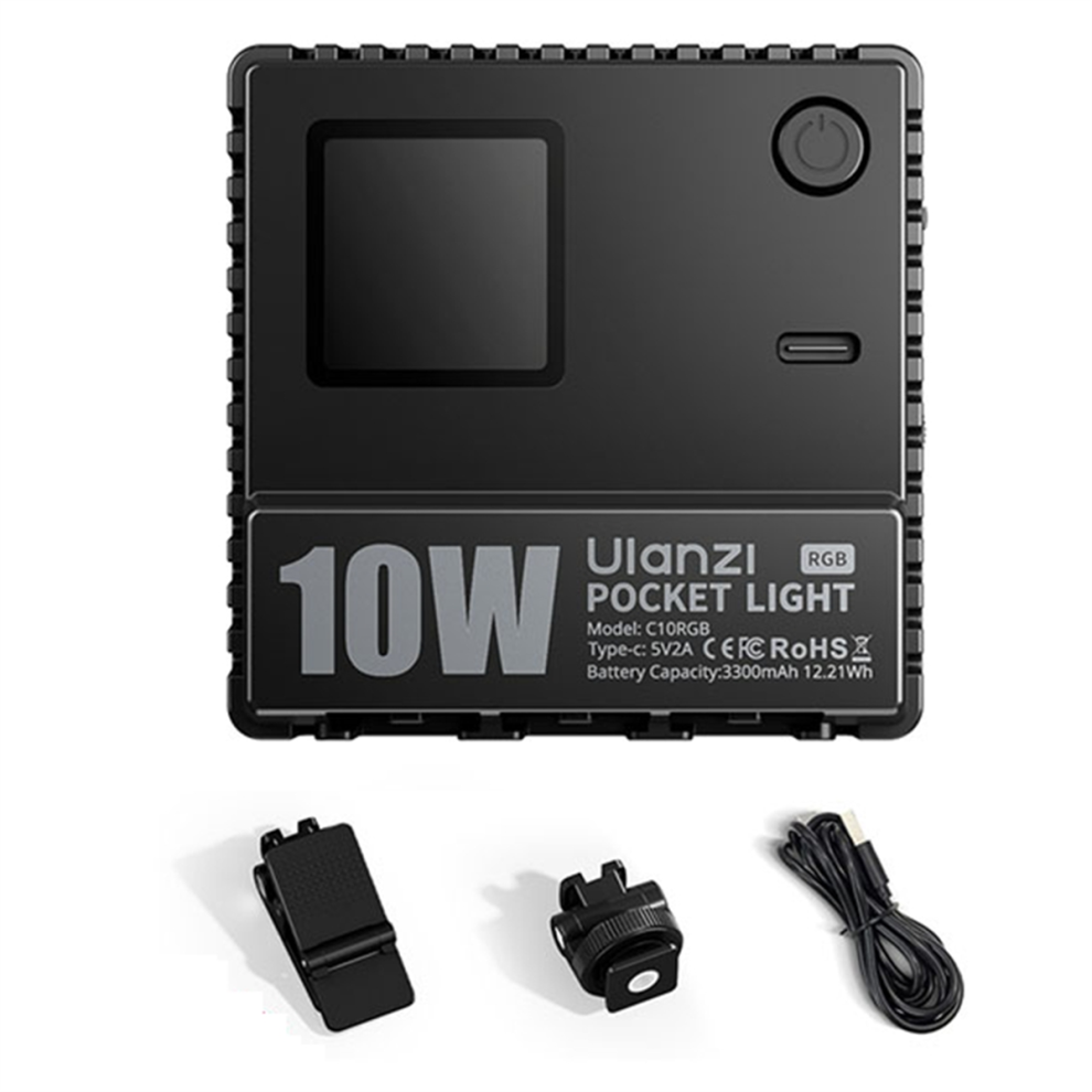 C10RGB Fill Light Pocket Power 10W Rgb Video Light-image