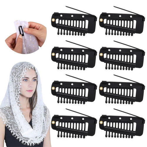 30 τεμάχια Chunni Clips, Περούκες με κλιπς, χτένα και extensions μαλλιών 1