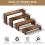 1 Set Large Wooden Tiered Riser Display Stands for ,Events 4