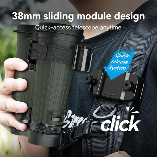 Adattatore per treppiede binoculare con rilascio da 38 mm per DSLR 2