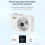 1080P Mini Digitale Camera Sleutelhanger 0,96 Inch voor Studenten Wit 6