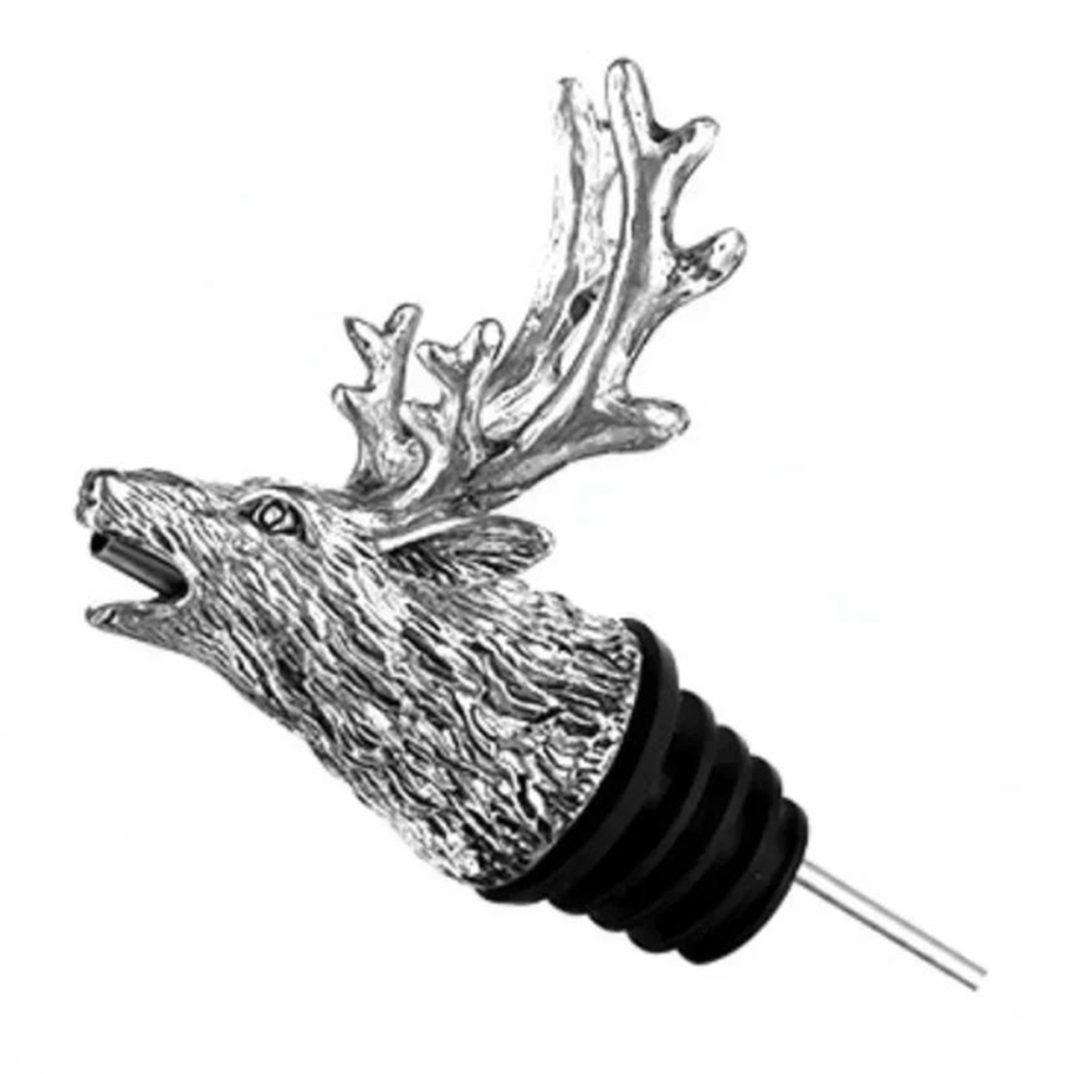 Heiliger Hirschkopf-WeinausgießEr, Whiskey, Wildgitter, Rotwein, Weinmund, B-image