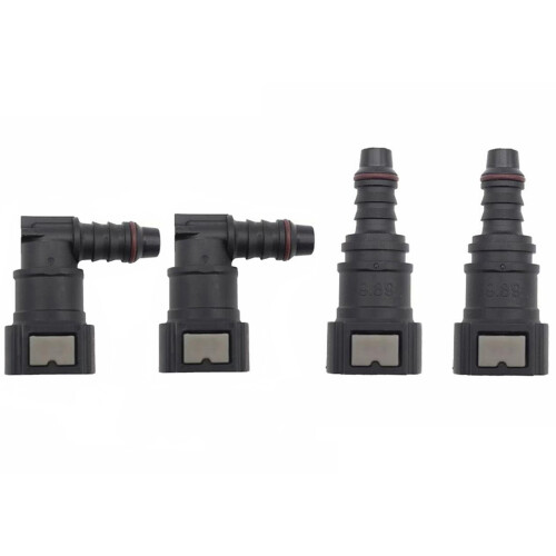 9.89 ID8 Curved Fuel Line Quick Connector, Fuel Quick Connector