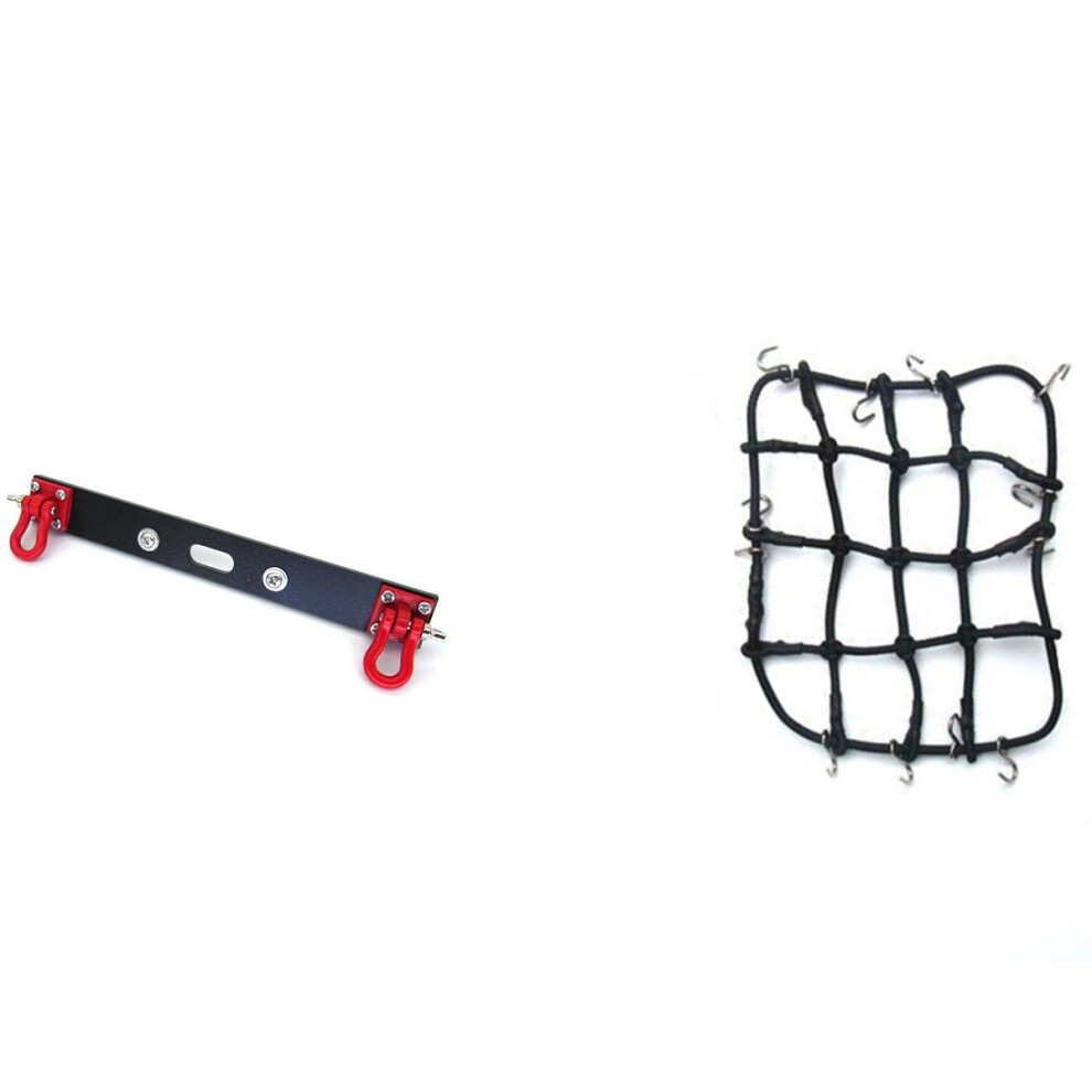 Photos - Parts for Drones & RC models Markenlos Metal Rear Bumper with Tow Hook for MN D90 D91 D99S 1/12 RC Car,A