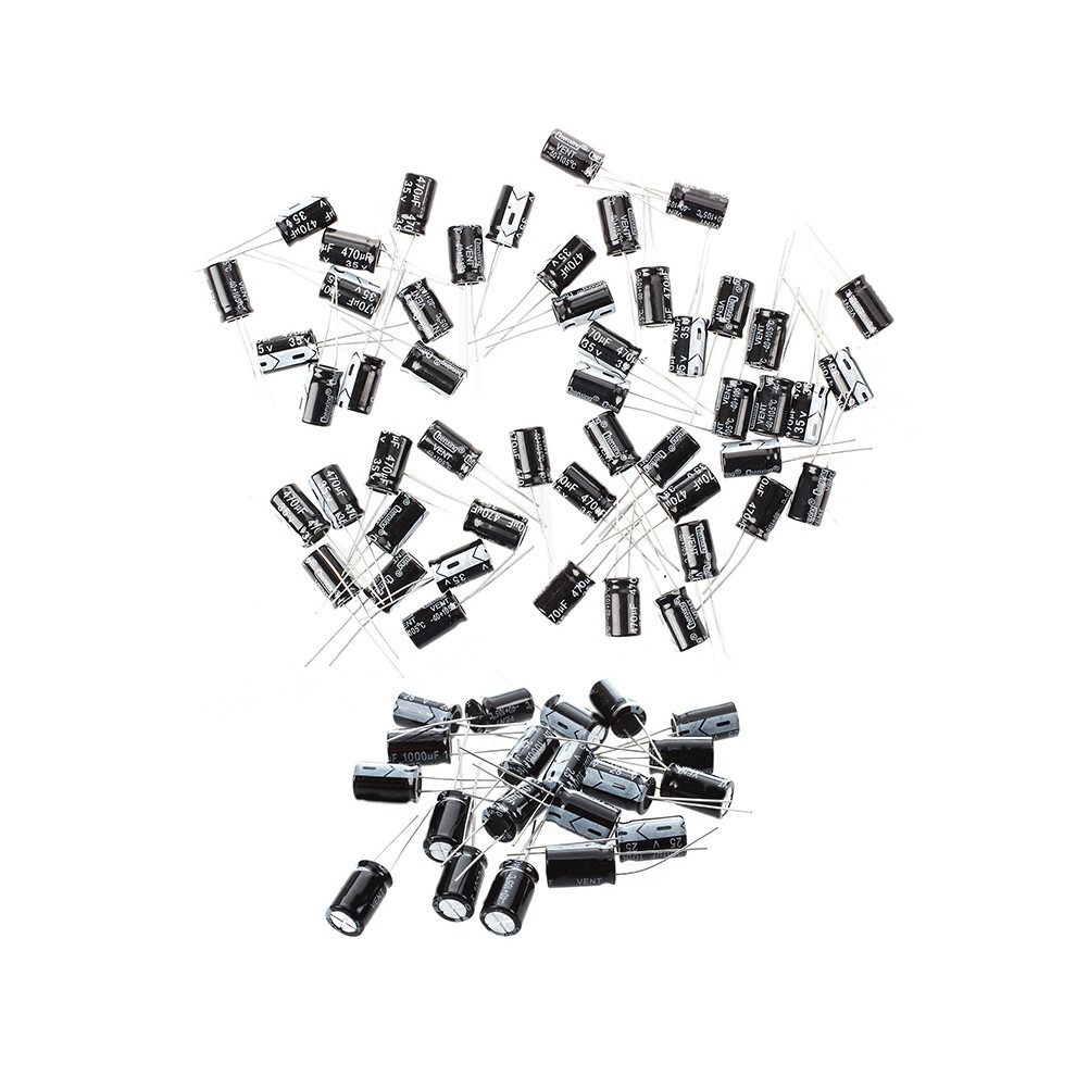 20 Pcs 1000Uf 25V 105C Radial Electrolytic Capacitors Black 10X17mm 4711373235598