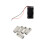 Black Tow Layers 4 x 1.5V AA Battery Holder Case Box w Wire Leads 1