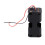 Black Tow Layers 4 x 1.5V AA Battery Holder Case Box w Wire Leads 7