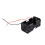 Black Tow Layers 4 x 1.5V AA Battery Holder Case Box w Wire Leads 5