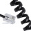 9,3 tommer sort RJ9-telefonkabel til telefon og modem, spiralkabel 7