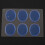 6 pezzi/set rullante silenziatore accessori per percussioni (blu) 7
