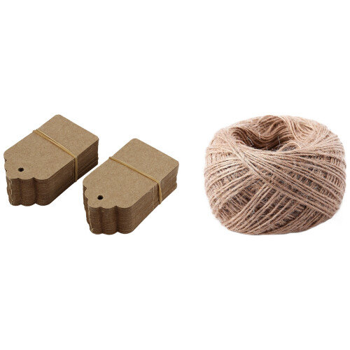 100 m - naturtexturiert Hessian-Schnur, 1 mm Durchmesser
