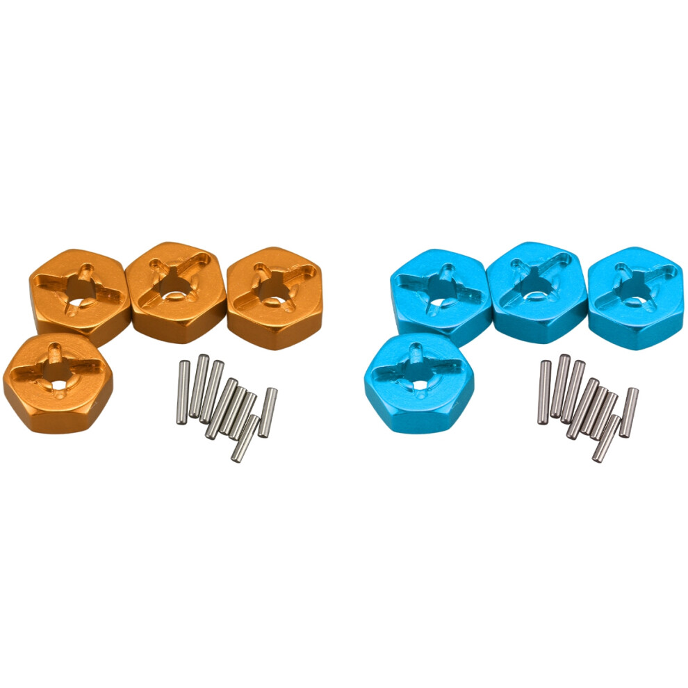 Aluminum Alloy 12Mm Combiner Wheel Hub Hex Adapter Upgrades, Blue 4713377172084