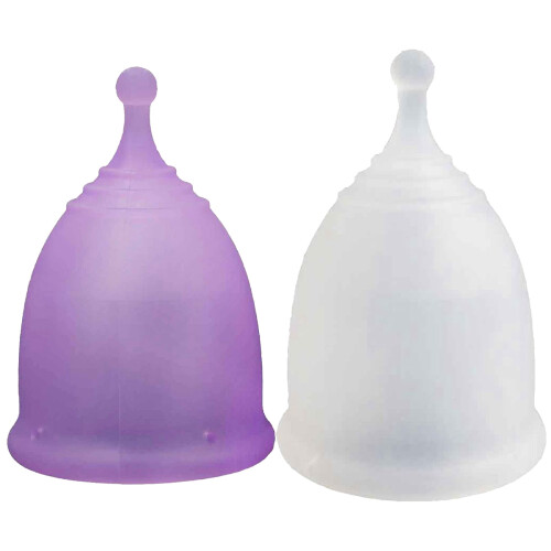 Coppetta mestruale anti-perdita in silicone ANYTIME Women L trasparente