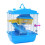 Gaiola para hamster com casinha de duas camadas e claraboia, azul 5