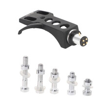 Black Turntable Headshell For Turntables 4 Pin Contacts