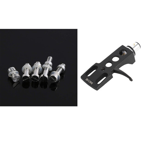Black Turntable Headshell For Turntables 4 Pin Contacts 1