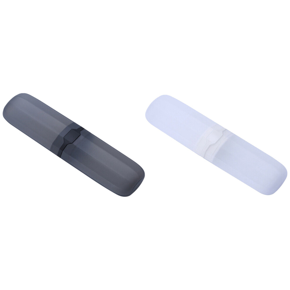 Bez Marki Black Toothbrush Case Stretchable Toothpaste Holder