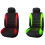 Front Car Seat Covers Front Ready , 2-Piece Set(Black + Red) 1