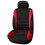 Front Car Seat Covers Front Ready , 2-Piece Set(Black + Red) 4