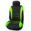 Front Car Seat Covers Front Ready , 2-Piece Set(Black + Red) 2