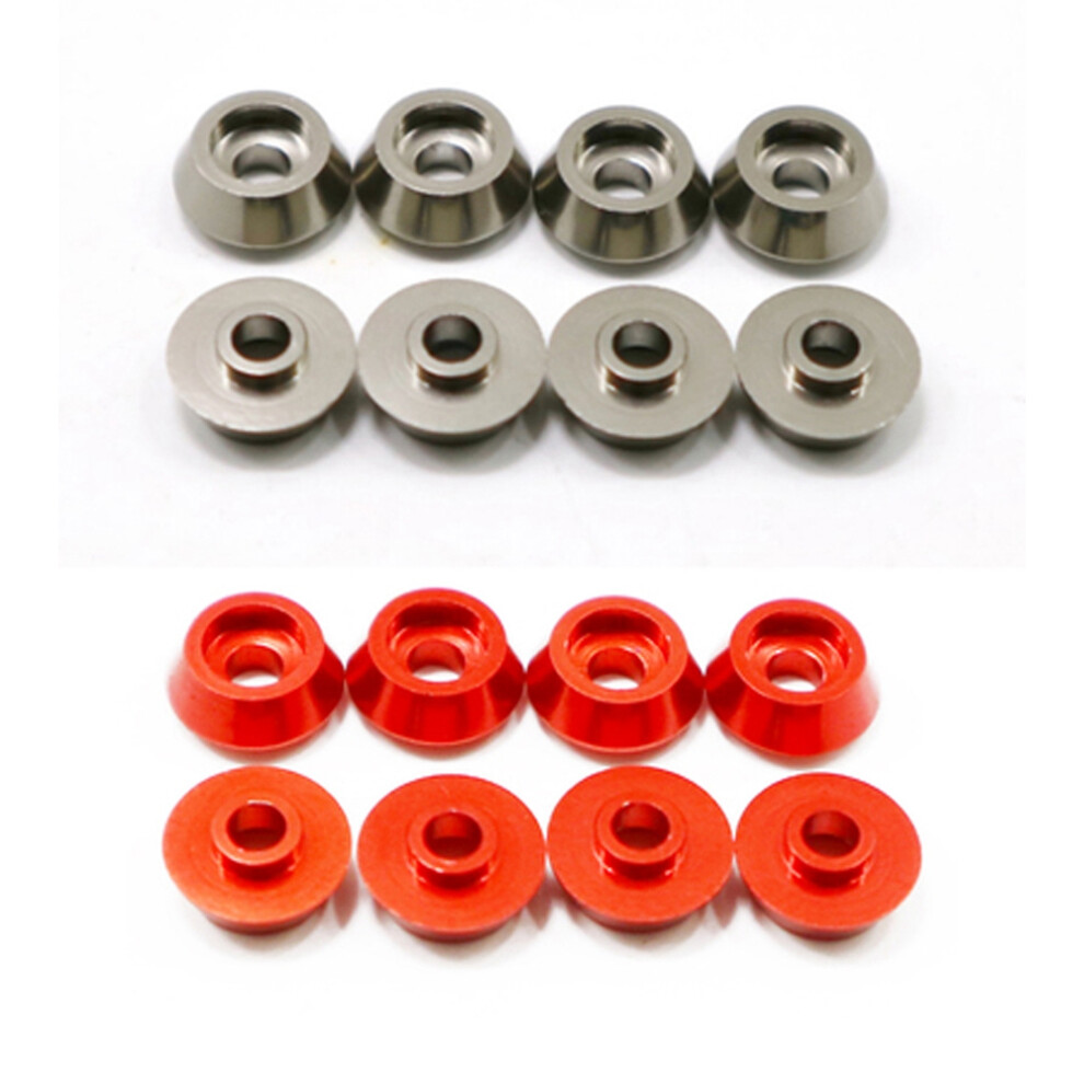 8Pcs Metal Connecting Rod Screw Gasket Shim Washer Rest, Red 4713377181888