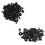 6mm x 12mm Plastic Rivets Car Push Clips 50 Pcs 2