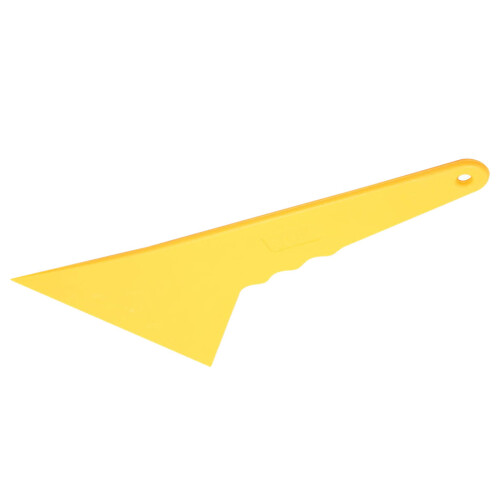 Plastic gele auto-stickerfolie schraper 10,5x9,5cm 2