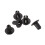 6mm x 12mm Plastic Rivets Car Push Clips 50 Pcs 7