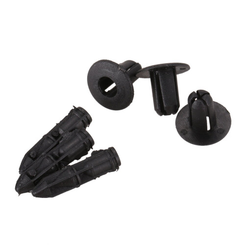 6mm x 12mm Plastic Rivets Car Push Clips 50 Pcs 2