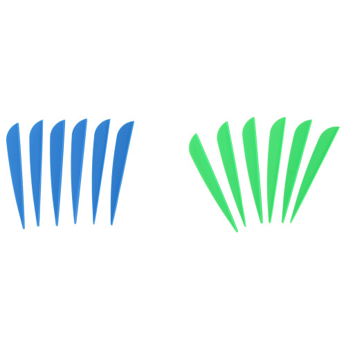 Pacote com 50 palhetas de plástico para flechas Arrows Vanes de 4 polegadas (azul) 1