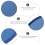 Foldable Round Fan-Blue 1