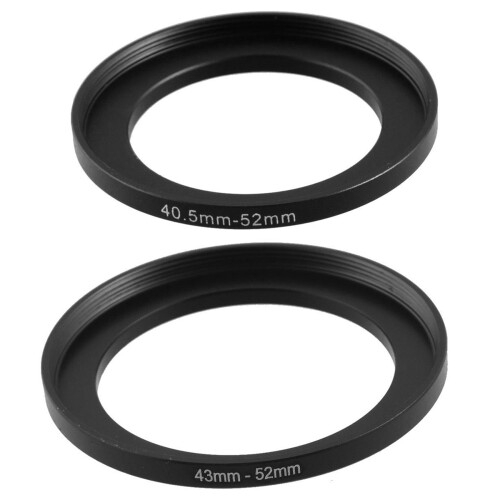 Kamerareparation 43 mm til 52 mm metal step-up filterringadapter