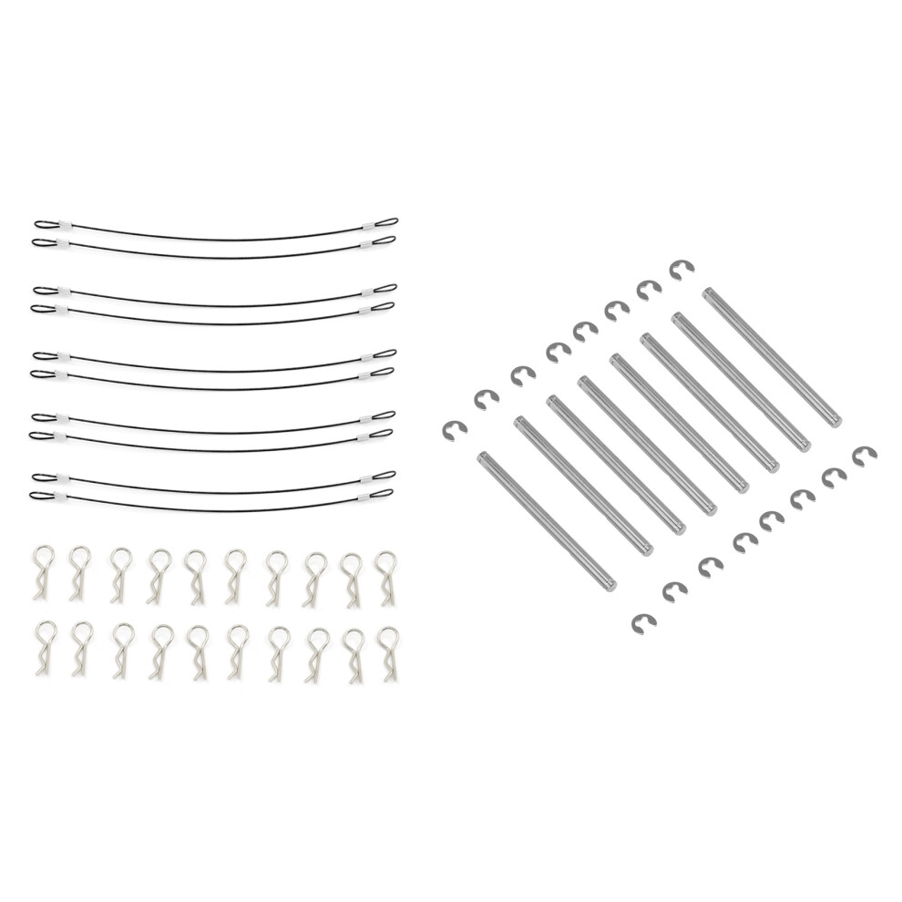 Photos - Parts for Drones & RC models Markenlos 8Pcs Suspension Pins 44mm with E-Clips for 1/10 