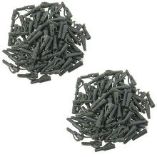 Juego de 50 pinzas de plomo con pasadores y tubos de goma para pesca de carpas.