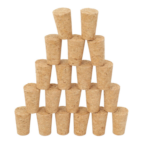 Lot de 40 bouchons en bois naturel coniques pour scellement 1
