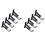 4 Pack Single Curtain Rod Brackets for Aluminum Alloy Curtain (Black) 1
