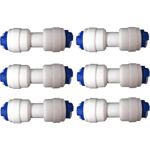 Nature's Water 1/4" koelkast-vriezer slangfitting 6-pack